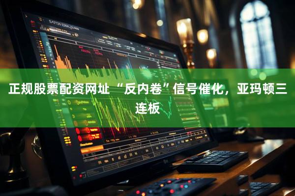 正规股票配资网址 “反内卷”信号催化，亚玛顿三连板